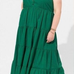 Torrid Emerald Green Maxi Dress